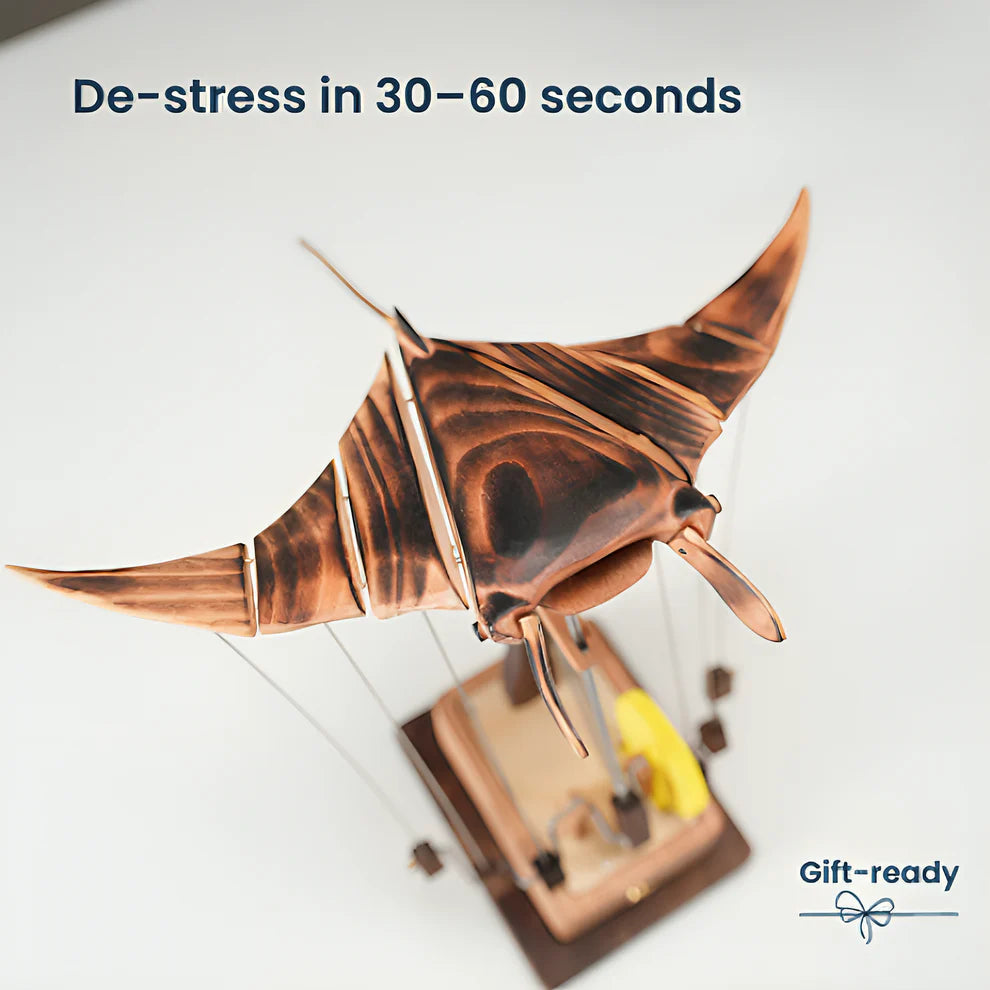 Handmade Wooden Manta Ray