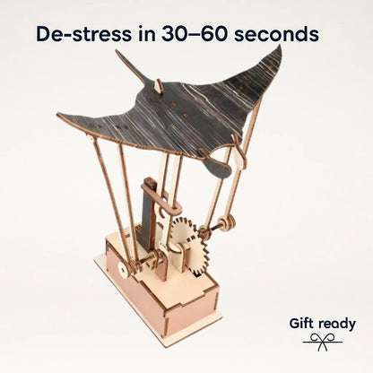 Handmade Wooden Manta Ray